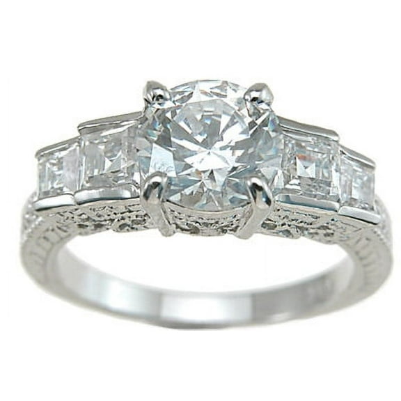 925 Sterling Silver Princess Wedding Rings for Women & Engagement Rings Make Great Birthday Gifts