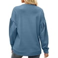 thumbnail image 4 of Sudadera de manga larga con empalme para mujer, sudadera de manga larga con empalme para mujer, sudadera de cuello redondo para mujer, jersey de cuello redondo para mujer confeccionado a la perfección, 4 of 6