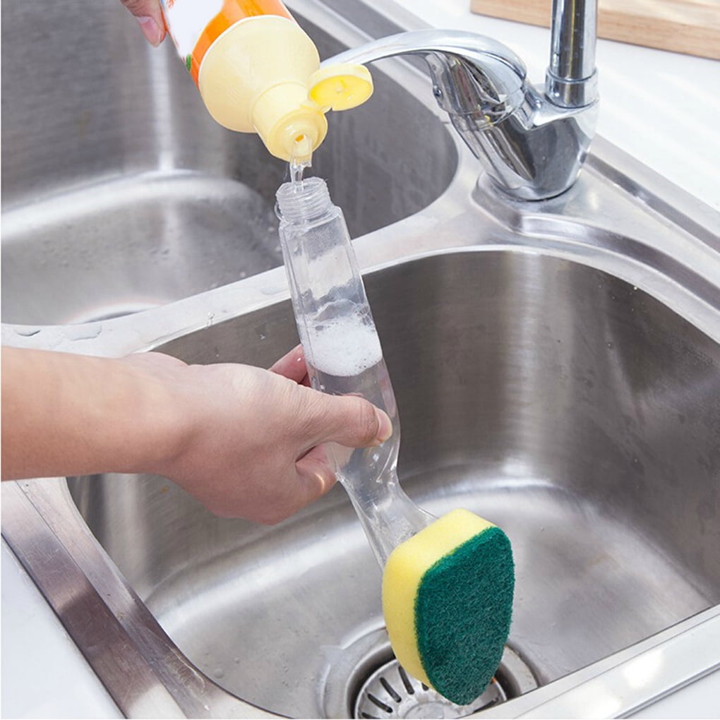 Dishes Cleaning Brush Refillable Washing Tools Multi-purpose Cups