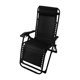 thumbnail image 1 of Folding Lounge Chair House Office Nap Bed Chair Outdoor Leisure Beach Recliner Chair with Wrench Lock Buckle Cool Black, 1 of 5