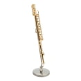 thumbnail image 1 of Dollhouse Flute, Exquisite Ornament Copper Miniature Flute Model Simulated With Case For Study, 1 of 8