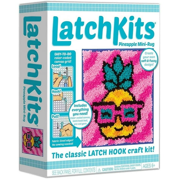 Playmonster Latch Kit Pineapple Mini Rug #1804