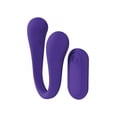 thumbnail image 1 of Loveline FlexEase Bend Vibe 10 Function Dual Ended G-Spot Vibrator with Remote Control, Purple, 1 of 5