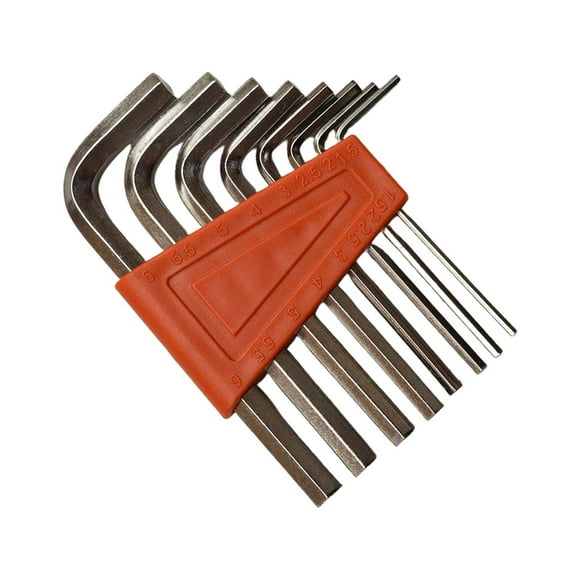 Juego de 8 llaves hexagonales, repuestos, accesorios, duraderos, reemplaza el conjunto de llave Allen. naranja 78mmx28mm
