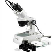 AmScope 20X-40X-80X Stereo Microscope with 1.3MP USB Camera New