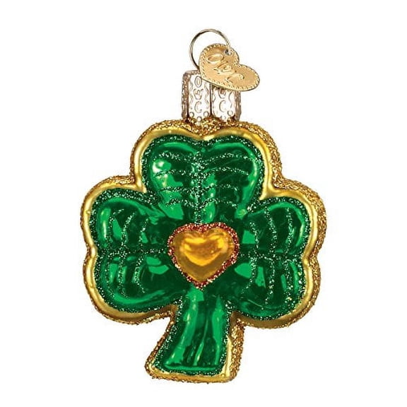 Old World Christmas Irish Gift Collection Glass Blown Ornaments for Christmas Tree Shamrock
