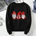 thumbnail image 4 of Chandail en Molleton d'Hiver pour Femmes Pull Imprimé Xmas Mi-Longueur Blouse Ample de Noël Hoilidy Extérieur Chaud Col Rond Cardigan à Capuche Mode Pull, 4 of 5