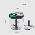thumbnail image 1 of AMERTEER Pressing Food Chopper Cutter Slicer Peeler Dicer For Kitchen Vegetable Onion Garlic, 1 of 2