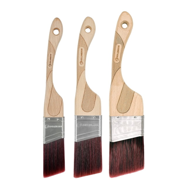 Pincel Rollingdog con borde angular y mango ergonómico de madera