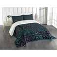 thumbnail image 3 of Ambesonne Grunge Quilted Bedspread Set 3 Pcs, Space Themed Arrows, Queen Size, Multicolor, 3 of 5