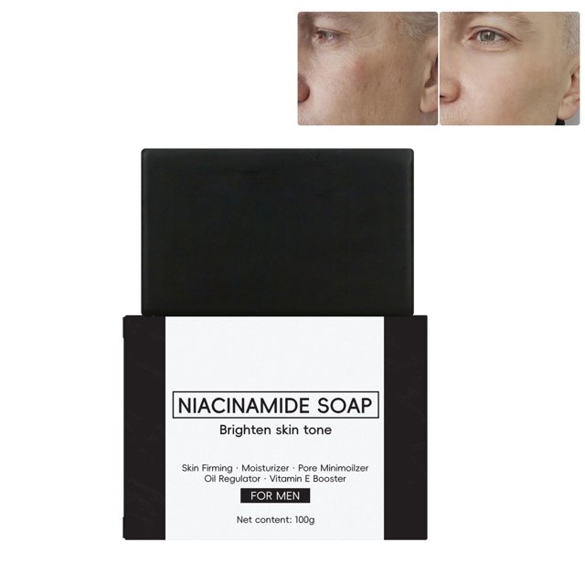 Fiudx Ofertas Flash Del Día Jabón De Aceite Esencial Hecho A Mano Para Hombres, Para El Cuidado De La Piel, Limpieza Facial Y Eliminación De Aceite, 100G