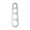A158 Silver 7.09x2.36", variant on Stainless Steel Spaghetti Measuring Tool with 4 Serving Sizes, Dishwasher Safe Pasta Ruler for Kitchen