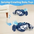 thumbnail image 4 of Jouet Bébé Crabe Rampant Jouet Crabe Électronique Jouet Interactif pour Tout-Petit avec Évitement d'Obstacles Jouets Électroniques pour Animaux de Compagnie Jouet Mécanique Crabe avec Roue Lumière et Musique pour Enfants, 4 of 8