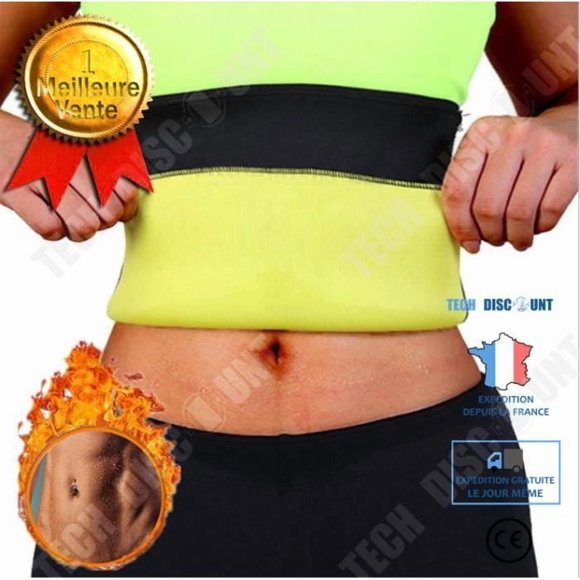 TD® Ceinture de Sudation pour Hommes et Femmes Ceinture de Sudation Amincissante en Néoprène Ceinture Abdominale Sport Entraînement Physique Sauna Perte de Poids Taille