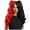 Black&Red, variant on Eandarui Womens Anime Lolita Curly Multi-color Clip on Ponytails Costume Wig for Halloween Cosplay Multicolor One Size