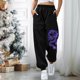 thumbnail image 2 of Pantalones de chándal para mujer Pantalones de cintura alta para entrenamiento Pantalones de pierna ancha Pantalones de bolsillo Pantalones deportivos deportivos para correr Odeerbi ODB-6, 2 of 7