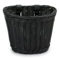 thumbnail image 4 of RINAPI Bike Basket for Front Handlebar Kid Adult Bicycle Handlebar Wicker Basket Bike Decoration Waterproof with Leather Straps Accessories Basket(Black), 4 of 5