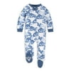Burt's Bees Baby Newborn Baby Boys Organic Cotton Sleep 'N Play Footed Pajamas (NB-9M)