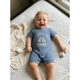 thumbnail image 6 of BemeyourBBs Preemie Baby Boys Summer Clothes Baby Boy Newborn Hospital Going Home Outfit Waffled Romper I'm New Here Letter Embroidery Short Sleeve Jumpsuit Playsuit Shorts, 6 of 9