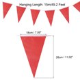 thumbnail image 2 of Unique Bargains 5 Pcs 50 Feet White Pennant Banner Flags String Triangle Hanging for Festive, Wedding, Birthday Party Decorations, 2 of 4