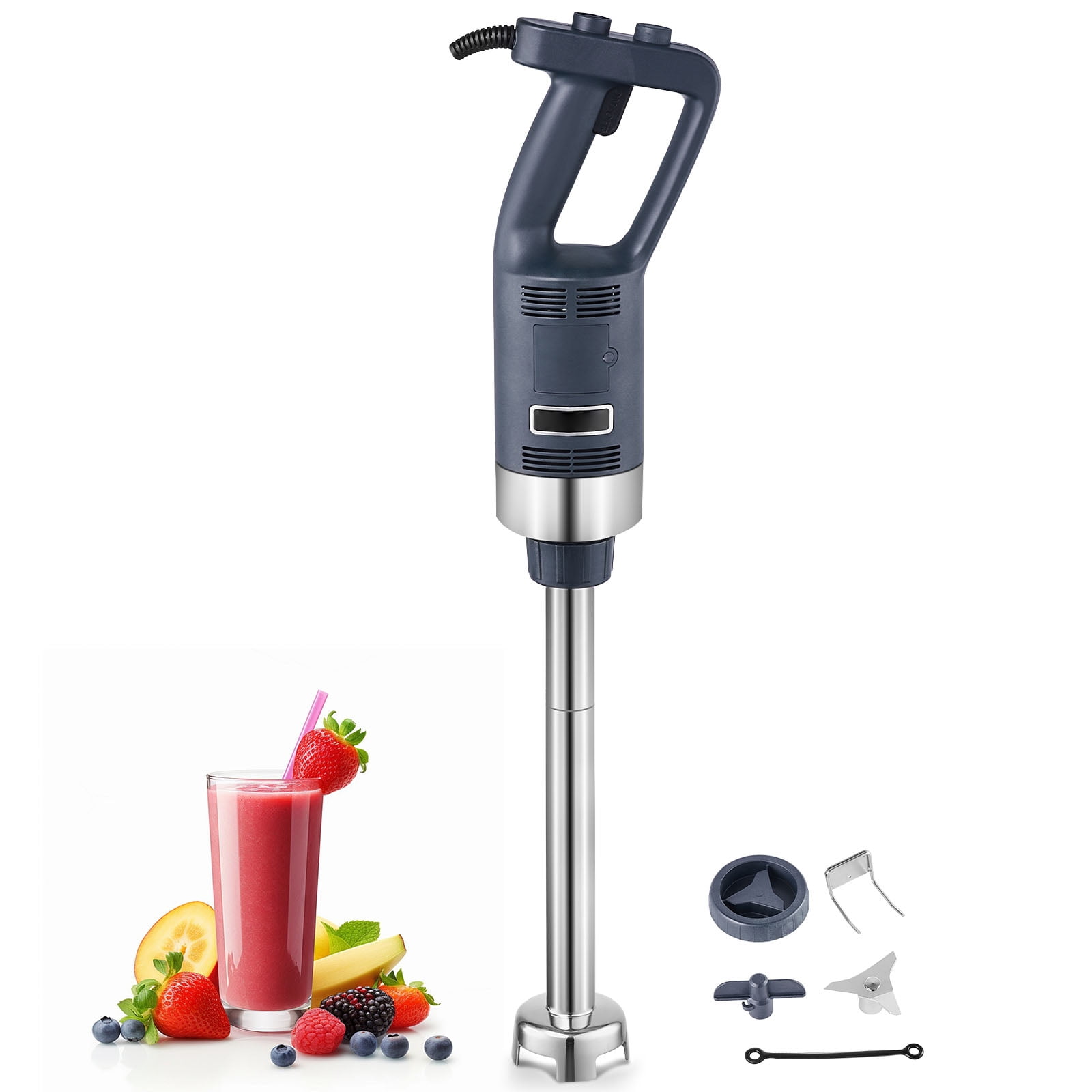 KFFKFF Professional Handheld Blender, 500W Robust Motor, 16-inch Adjustable Speed, Stainless Steel Blade, Versatile Stick Mixer for Soups, Sauces, and Creamy Mashed Potatoes