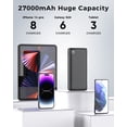 Portable Charger Power Bank External Battery Pack 27,000mAh Capacity for Cell Phones