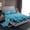 Blue, variant on jejeloiu Autumn Fall Maples Orange Pumpkin Flower Rustic Floral Queen Sheet Set,Ultra Soft Child Bedding,4pcs