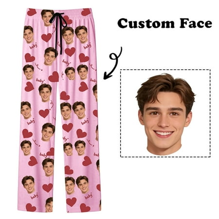 ZHOUCHANKIDS Soft Cozy Unisex Casual Pants Valentine s Day Relaxing Sleepwear Home Wear Wear Pink XL