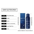 thumbnail image 4 of Fankiway Long-Lasting Shiny Body Glitter Spray Party Glitter Spray Glitter Powder Brightens Long-term Moisturizing Non Greasy Body Glitter Spray 100ml, 4 of 8