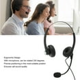 thumbnail image 4 of Wired Telephone Headset, Adjustable Headband in Line Control Noise Reduction Binaural Business Headphone Soft Ear Cushions with 330 Degree Mic for Call Center RJ Plug,Single 3.5mm, 4 of 7
