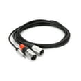 thumbnail image 2 of Hosa HMX-010Y Pro Stereo Breakout REAN 3.5 mm TRS to Dual XLR3M 10 ft, 2 of 3
