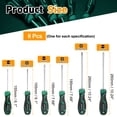 thumbnail image 2 of Uxcell 6pcs SL3+SL5+SL6+PH0+PH1+PH2 Screwdriver Set S2 Steel Magnetic Phillips and Slotted Screwdrivers for Fastening Loosening DIY Repairing, 2 of 6