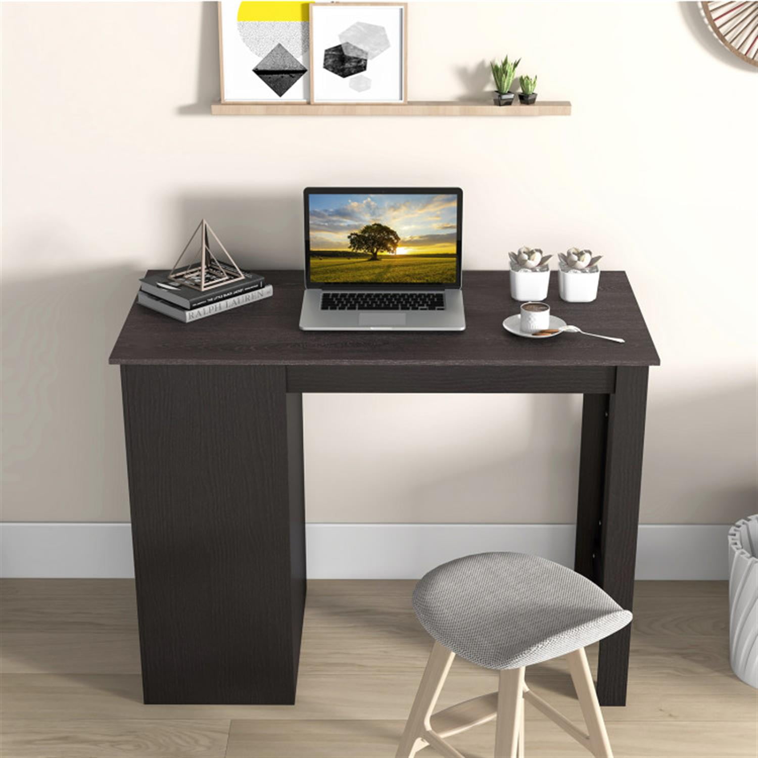 Demi Bonn Counter Height Bar Table with Storage Cabinet and Drawer, Modern Rectangular Dining Table Furniture for Kitchen, Dining Room, Dinette, Breakfast Nook, Black