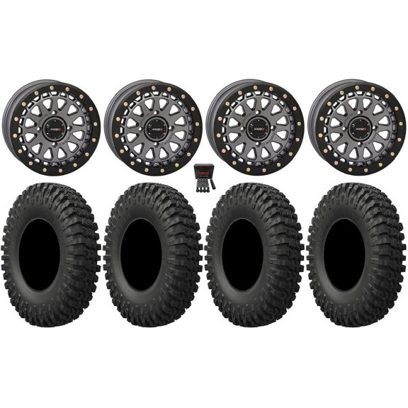 System 3 SB-6 15" Wheels Gm (6 1) 33" MotoCrusher Tires Sportsman RZR Ranger