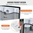 thumbnail image 4 of KFFKFF Wall File Rack, 3-Section Single Pocket Mesh Organizer, Wall-Hanging Magazine, Mail, Paper & Document Holder, Metal Storage with Label Tag, for Office, Home & School Use, 4 of 9