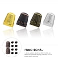 thumbnail image 4 of BRIGHTFUFU Dedal de costura decorativo, Protector de dedo de estilo Retro, dedal de protección para dedos, 10 Uds., 4 of 8