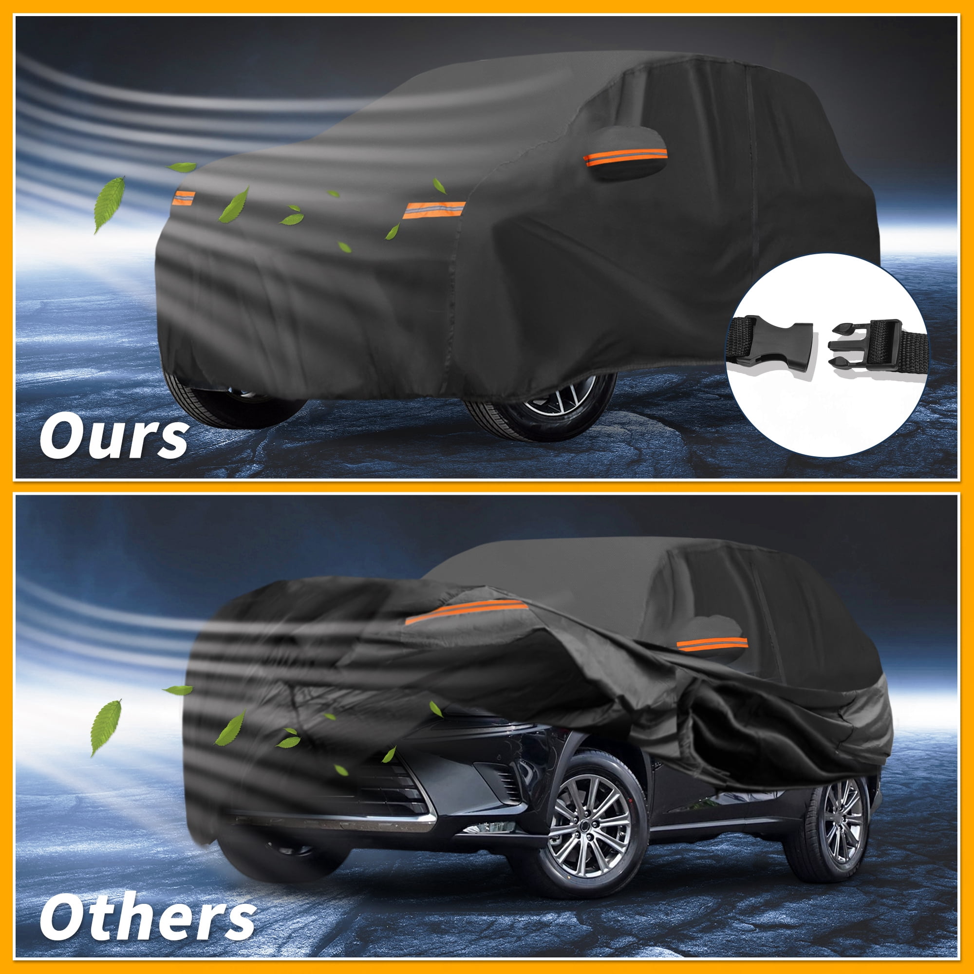 Unique Bargains Durable Waterproof Car Cover Black ["for Lexus NX"]