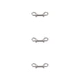 thumbnail image 4 of Advancent Perno Gancho de seguridad Ganchos de doble punta resistentes a la corrosión Clips de metal de alta dureza Usar cadena de correa Plata Type1 NO1, 4 of 6