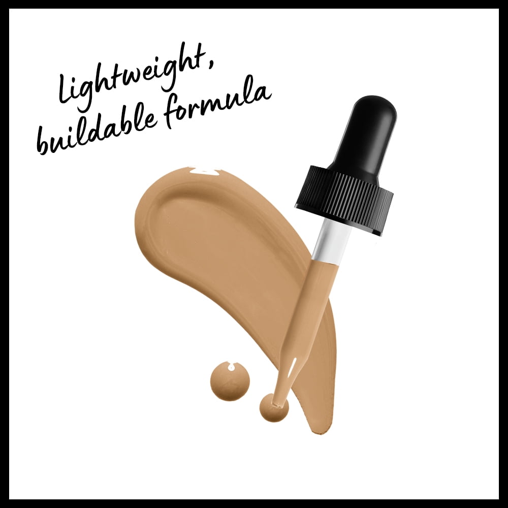 NYX Professional Makeup Total Control Pro Drop Foundation, Skin-true buildable coverage, clean vegan formula, Beige