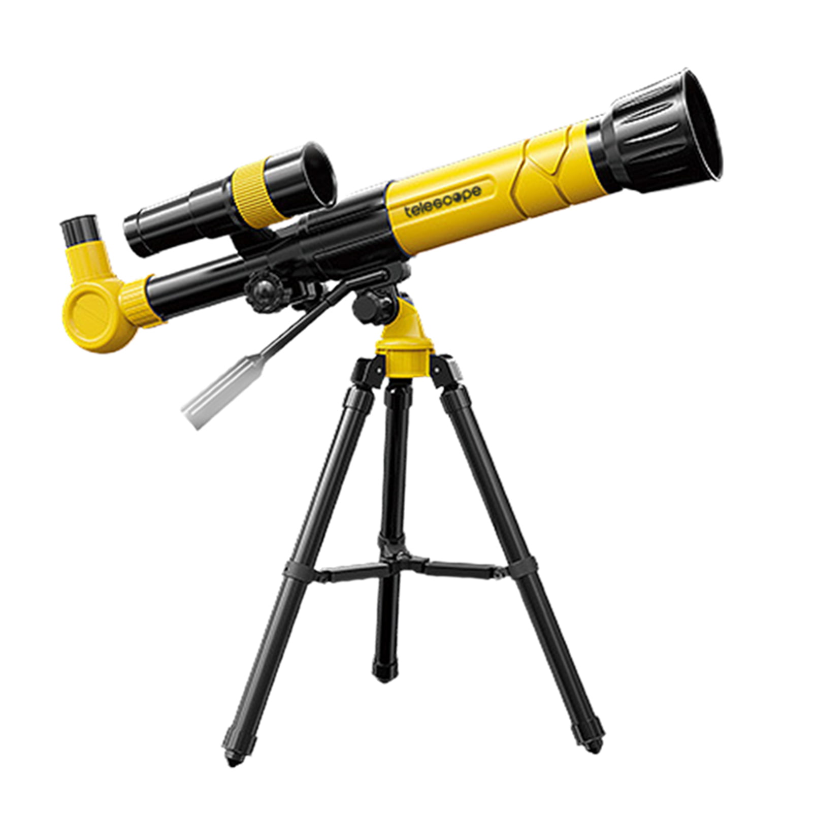Kids Beginners Stars Telescopes for Adults Astronomy Professional Astronomical Telescope Refractor Tripod Finder Science Education Travel Telescope Moon Great to Explore Space Yellow 