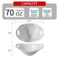 thumbnail image 6 of TP 11.5" Melamine Serving Bowl with Handles, 2-Piece Durable Mixing Bowl Salad Bowl for Party, Dishwasher Safe, White, 6 of 6