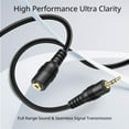 thumbnail image 2 of 2.5mm Extension Cable (3 Feet) - Male to Female Adapter Extender Stereo Audio Sub Mini Subminiature Jack Adapter Wire Cord Plug Connector for Headset Headphone Microphone, 2 of 6