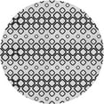 thumbnail image 1 of Ahgly Company Machine Washable Indoor Round Transitional Carbon Gray Area Rugs, 3' Round, 1 of 7