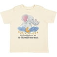 thumbnail image 3 of Inktastic My Daddy Loves me to the Moon and Back Elephant Family Boys or Girls Toddler T-Shirt, 3 of 5