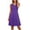 *Purple, variant on ClodeEU Women's A-Line Sleeveless V-Neck Dress with Fitted Waist Red,Womens Plus S