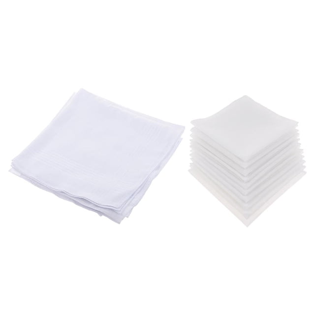 22pcs Pañuelos de Algodón Lavables Suaves para Mujeres y Hombres Sunnimix Tamaño Grande 41 x 41 cm