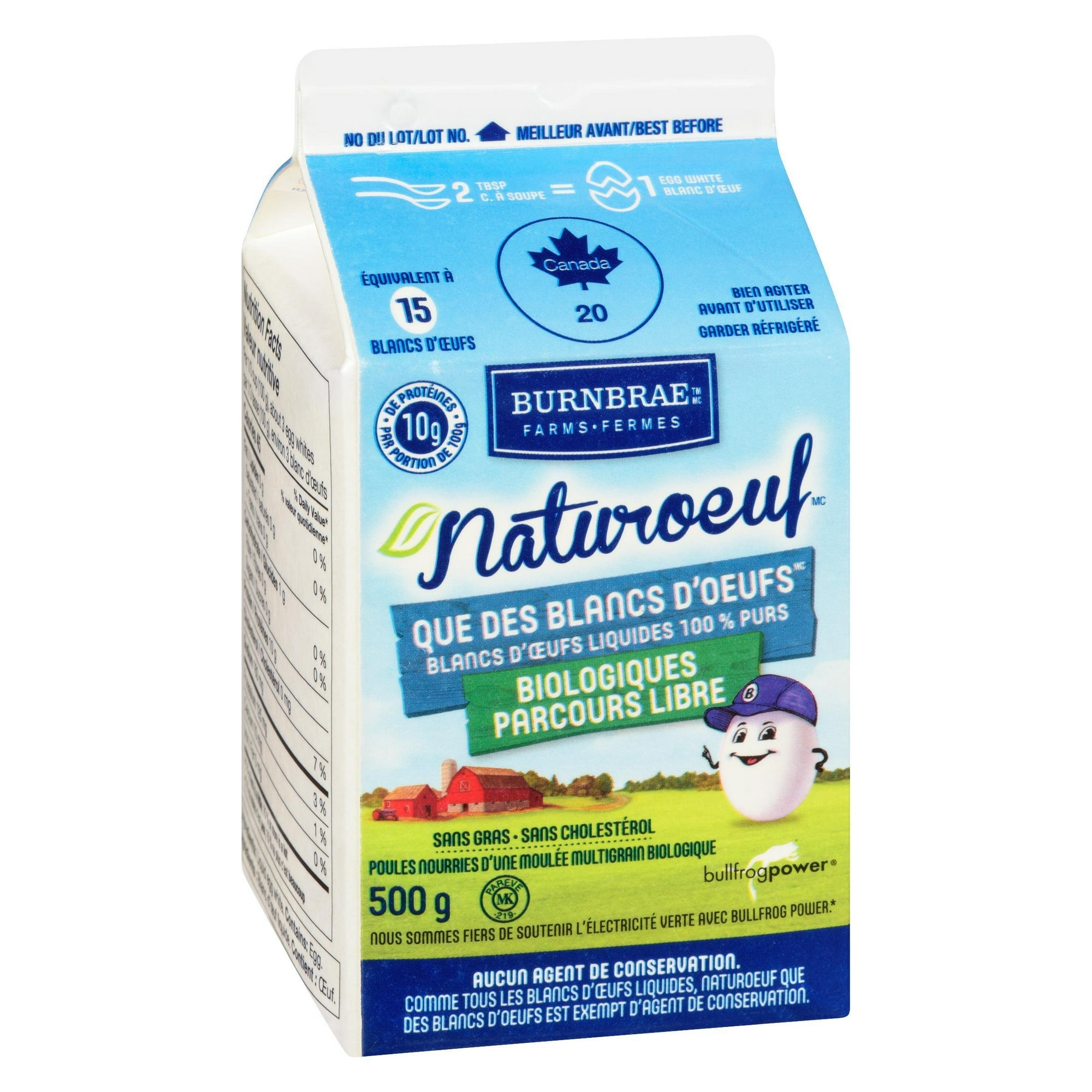 Naturegg Simply Egg  Whites™ Organic Burnbrae Farms