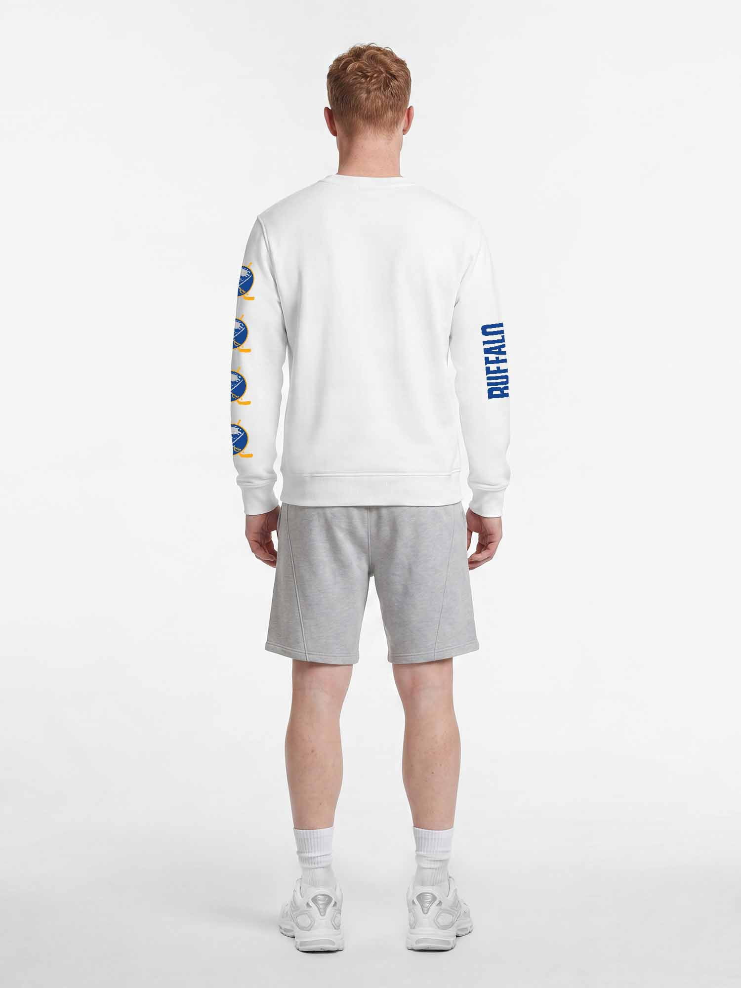 Buffalo Sabres Reebok Mens White Crew Sweatshirt