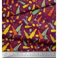 thumbnail image 2 of Soimoi Poly Georgette Fabric Bottle & Wine Glass Bar Printed Fabric 1 Yard 52 Inch Wide, 2 of 3