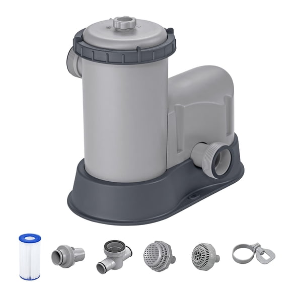 Bestway Flowclear 1,500 GPH Above Ground Swimming Pool Water Filter Pump